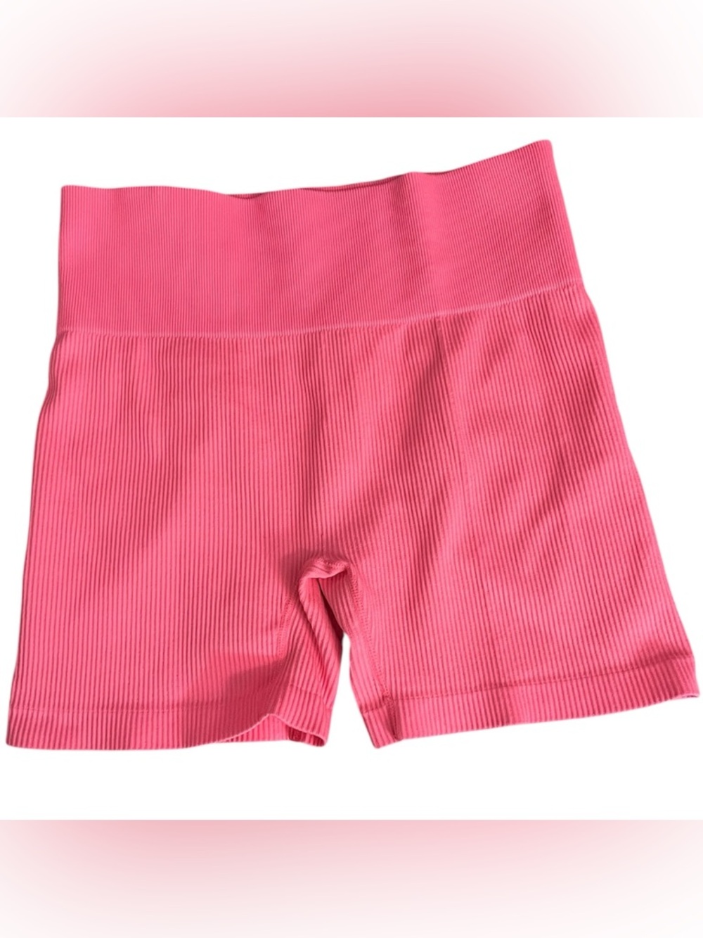 Colsie Ribbed Pink Bike Shorts Size Large